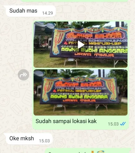 Pengiriman Papan Bunga Roa Malaka
