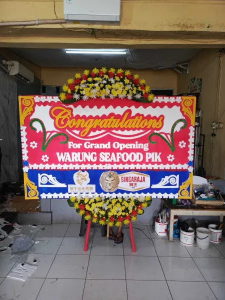 Papan Bunga Ucapan Selamat Roa Malaka